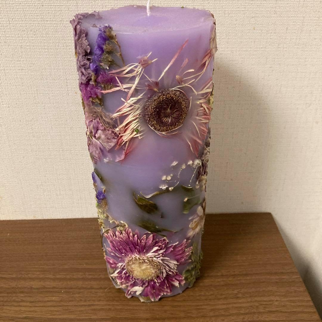 ボタニカルキャンドル 25センチ 薔薇のボタニカルキャンドル box